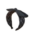 Juodas lankelis plaukams su kaspinu O451CZ-O451CZ