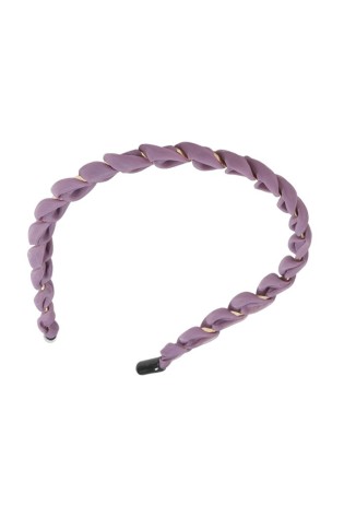 Siauras pintas violetinis plaukų lankelis O438WRZ-O438WRZ