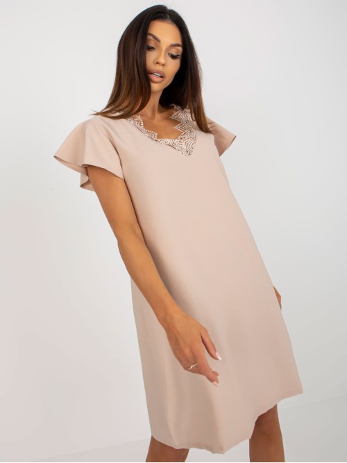 Smėlio spalvos vasariška suknelė-WN-SK-VE45.09