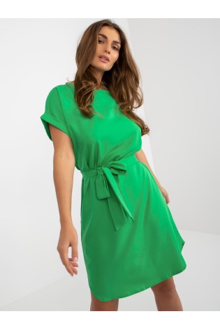 Žalia suknelė su dirželiu-WN-SK-2905.95