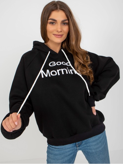 Juodas jaukus džemperis Good Morning-EM-BL-651-1.04X