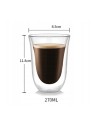 Dvigubo stiklo puodeliai 270ml kavai, rinkinyje 6 vnt SZK29ZESTAW6-SZK29ZESTAW6