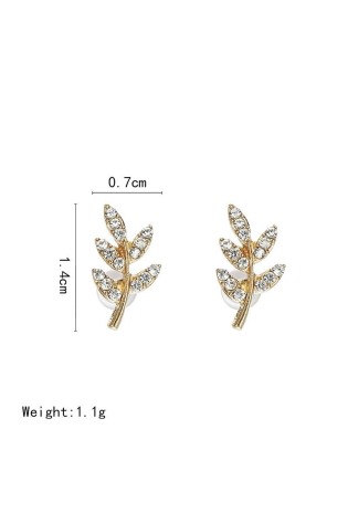 Auksiniai auskarai lapeliai K1591-K1591