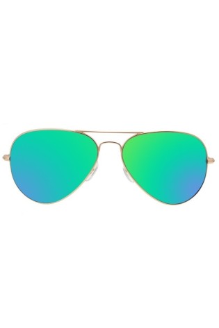 Žali aviator akiniai su auksiniu remeliu OK281WZ1-OK281WZ1