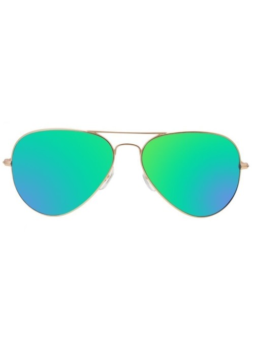 Žali aviator akiniai su auksiniu remeliu OK281WZ1-OK281WZ1