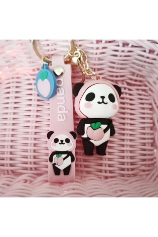 Raktų pakabukas Panda, rožinis BRL86-BRL86