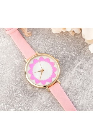 Elegantiškas laikrodis su širdelėmis, rožinis Z230R-Z230R
