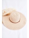 Moteriška ažūrinė skrybėlė smėlio spalvos Bahama-KAP 201111 BEIGE