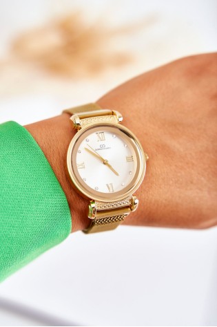 „Giorgio & Dario“ moteriškas laikrodis su magnetine apyranke, auksine-ZEG/211109 GOLD