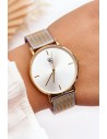 Moteriškas laikrodis GG Luxe, sidabro ir aukso pluoštas-ZEG.CC-T001RA SIL/GLD