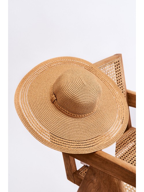 Stilinga vasariška moteriška skrybėlė-KAP.231803 BEIGE