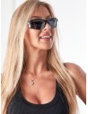 Moteriški sportiniai akiniai nuo saulės - juodi-OKU-7356-1B