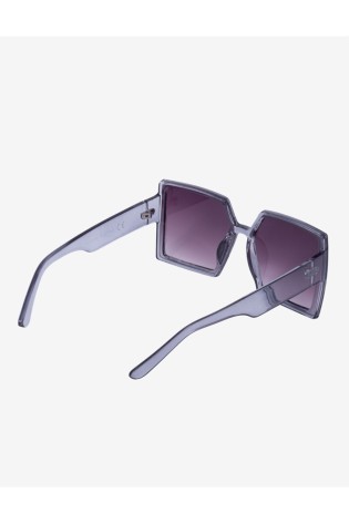 Shelovet juodi kvadratiniai akiniai nuo saulės moterims-OKU-7366-3G