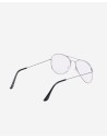 Stilingi skaidrūs akiniai sidabriniu rėmeliu-OKU-804-30S