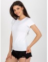 Balti klasikiniai marškinėliai trumpomis rankovėmis-NM-TS-L895.21