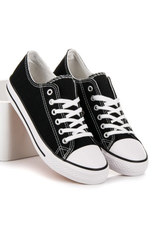 CONVERSE stiliaus juodi bateliai-XL03B/W