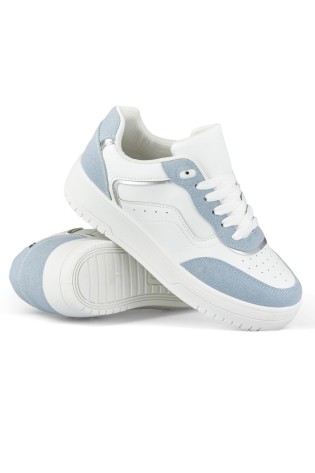 Laisvalaikio stiliaus batai su mėlynais akcentais-YL-87BL