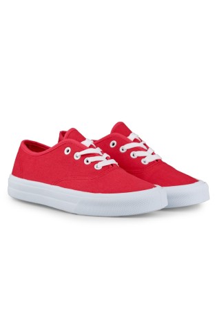 Raudoni klasikiniai batai su raišteliais-KM79ROU