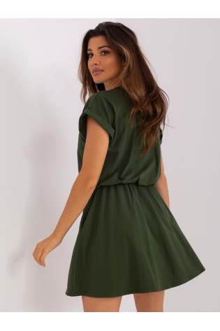 Chaki spalvos patogi stilinga suknelė-WN-SK-657.22