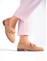 Šviesiai rudi klasikiniai zomšiniai batai-GD-XR-110B-BE