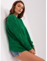 Žalias ažūrinis megztinis-BA-SW-9007.85P