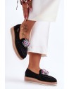 Juodi stilingi batai su platforma-DS509 BLACK