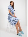 Mėlyna gėlėta marškinių suknelė-TV_LK-SK-5089236P