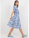 Mėlyna gėlėta marškinių suknelė-TV_LK-SK-5089236P