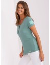 Žalsvi marškinėliai trumpomis rankovėmis-TW-BZ-OB051.58P