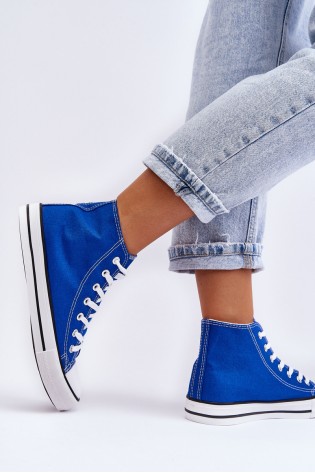 Klasikiniai suvarstomi batai aukštesniu aulu-845-137 BLUE ELEC.