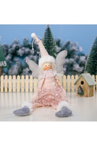 Kalėdinė dekoracija angelas 38 cm ASN03R-ASN03R