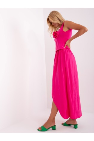 Ryški rožinė stilinga suknelė-EM-SK-820.06