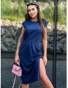 Stilinga mėlyna suknelė su skeltuku-TW-SK-2318.69P