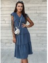 Stilinga patogi laisva mėlyna suknelė\n-TW-SK-2206.04P