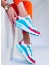 Ryškūs spalvingi sneakers bateliai LAURENE WHITE/BLUE-KB YK106