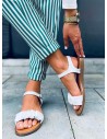 Balti moteriški sandalai DAISY WHITE-KB 123-10