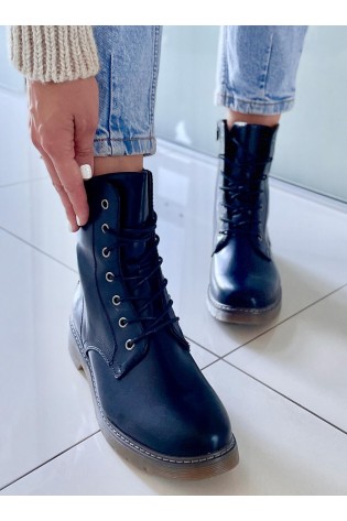 Klasikiniai moteriški batai su raišteliais FERDIA BLACK-KB S98
