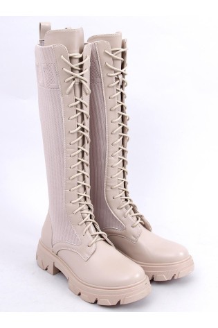Suvarstomi moteriški batai elastingu aulu KEYSHIA BEIGE-KB 32952