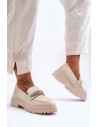 Smėlio spalvos stilingi batai Beige Aricka-7961 BEIGE