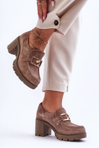 Aukštos kokybės stilingi natūralios odos rudi batai-20097 W. FANGO