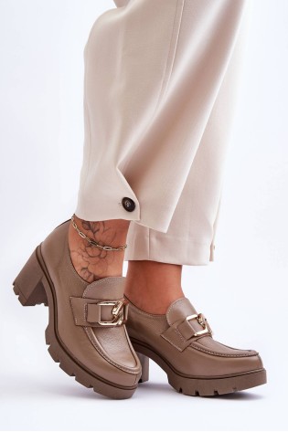 Aukštos kokybės stilingi natūralios odos rudi batai-20097 V.FANGO