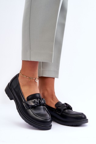 Juodi stilingi moteriški batai-HY335 BLACK