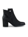 Moteriški juodi zomšiniai batai Charlotte-260039B-SU