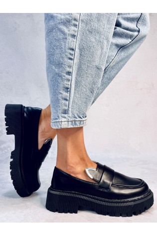 Juodi madingi moteriški batai BUNNIES BLACK-KB 35676