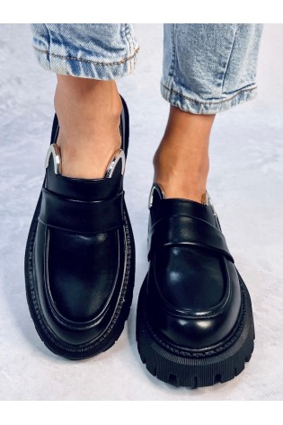 Juodi madingi moteriški batai BUNNIES BLACK-KB 35676