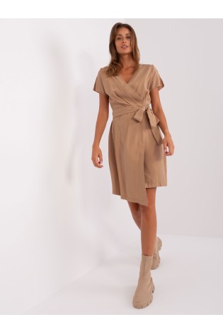 Karamelės spalvos stilinga suknelė-CHA-SK-9008.40P