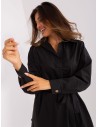 Stilinga juoda patogi suknelė ilgomis rankovėmis-CHA-SK-9010.70