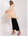 Smėlio spalvos moteriškas megztinis su kišenėmis-DHJ-SW-1009.09P