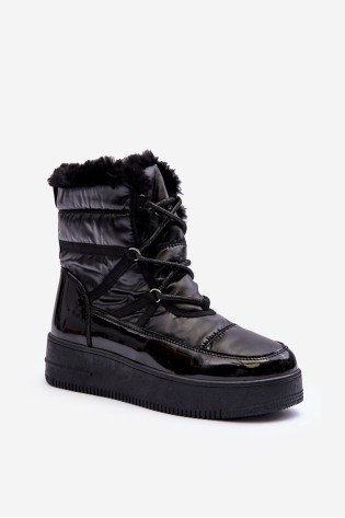 Šilti žieminiai moteriški batai-22SN26-5003 BLACK
