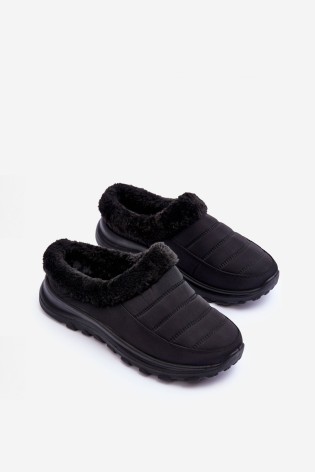 Įsispiriami šilti juodi batai-23SN26-6565 BLACK